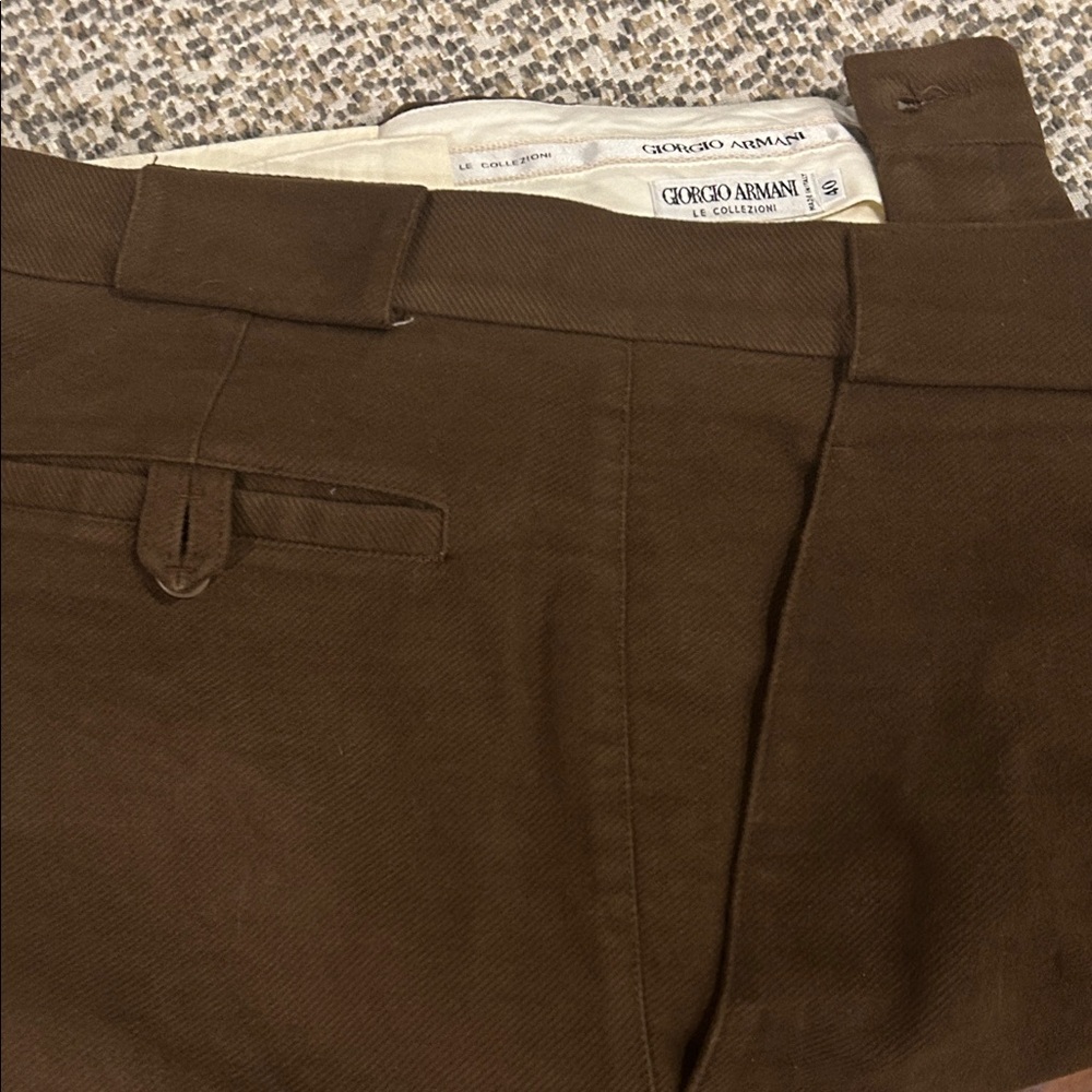 Giorgio Armani Men's Tan Chinos